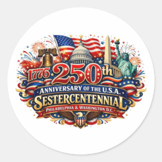 STICKER ROND SESTERCENTENNIAL