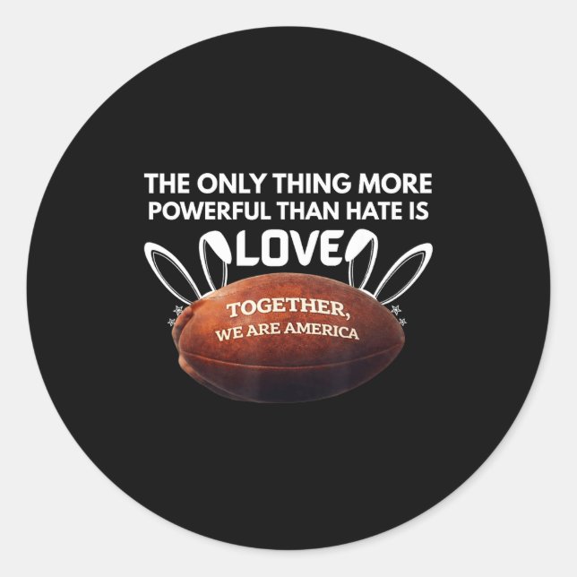 Sticker Rond Seule chose plus puissante que (Devant)