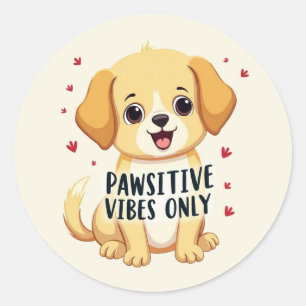 Sticker Rond Seules bonnes pattes