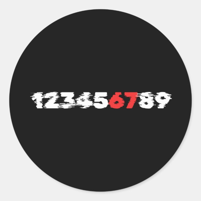 Sticker Rond Seuls les vrais connaissent 67 (Devant)