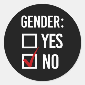Sticker Rond Sexe Oui ou Non