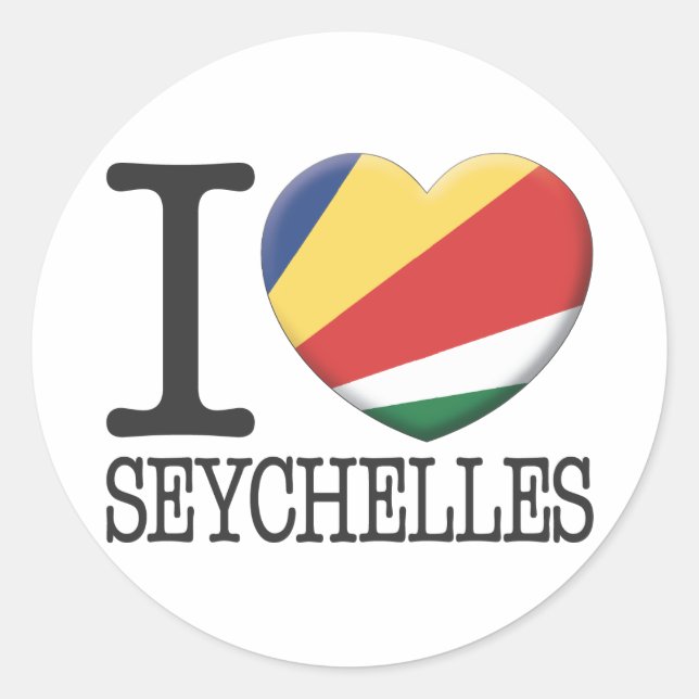 Sticker Rond Seychelles (Devant)