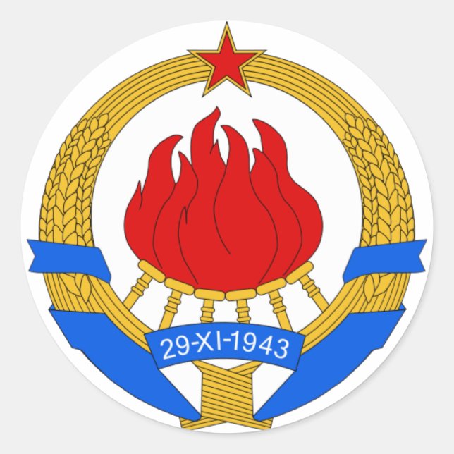 STICKER ROND SFRJ (Devant)