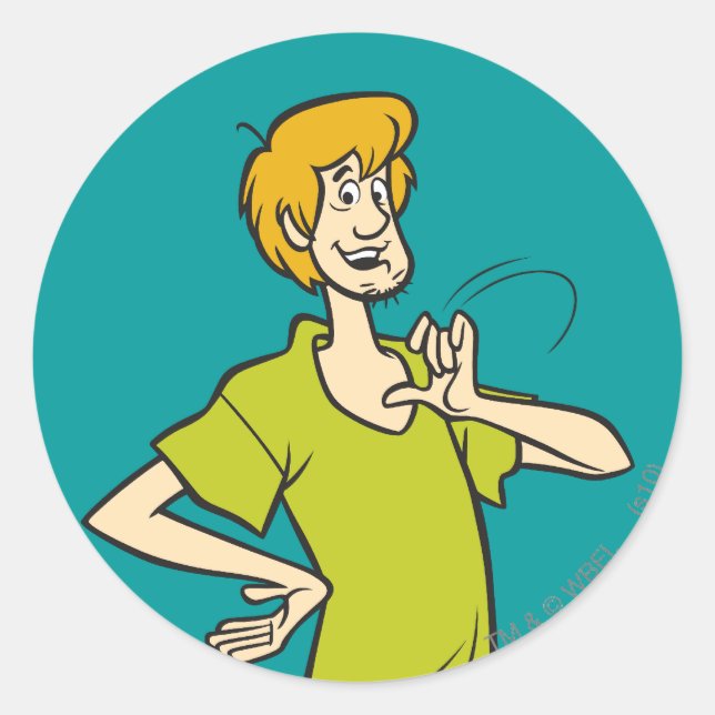 Sticker Rond Shaggy Gesuring (Devant)
