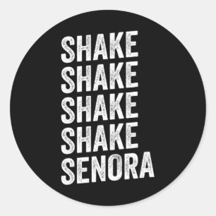 Sticker Rond Shake Senora Halloween