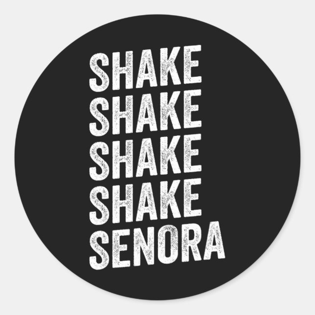 Sticker Rond Shake Senora Halloween (Devant)