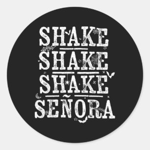 Sticker Rond Shake Shake Retro Vintage Halloween Éffrayant S
