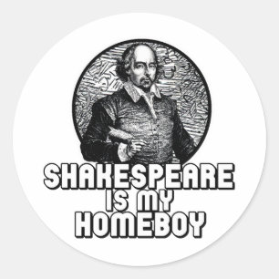 Sticker Rond Shakespeare Est Mon Enfant