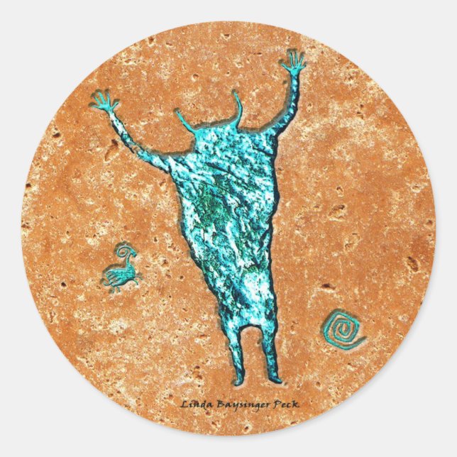 Sticker Rond Shaman (Devant)