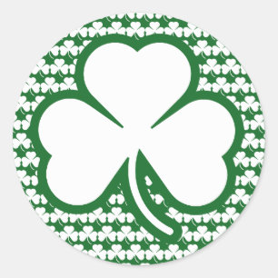 Sticker Rond Shamrock