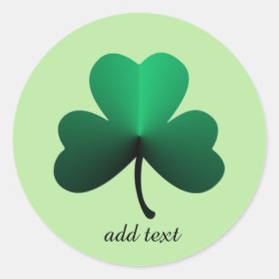 Sticker Rond Shamrock