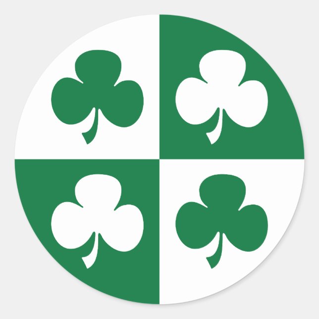 Sticker Rond Shamrock (Devant)
