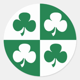 Sticker Rond Shamrock