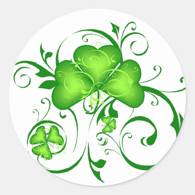 Sticker Rond Shamrock (Devant)