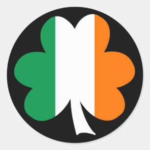 Sticker Rond Shamrock à trois couleurs