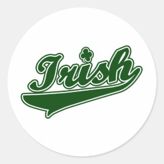Sticker Rond Shamrock irlandais vert