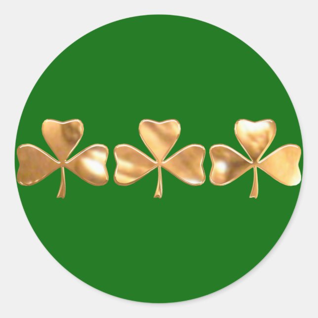 Sticker Rond shamrock tri penny (Devant)