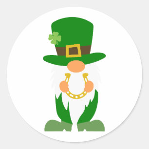 Sticker Rond Shamrock - Un symbole de la chance irlandaise