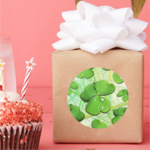 Sticker Rond Shamrock vert St Patrick iPhone 5 Coque-Mate