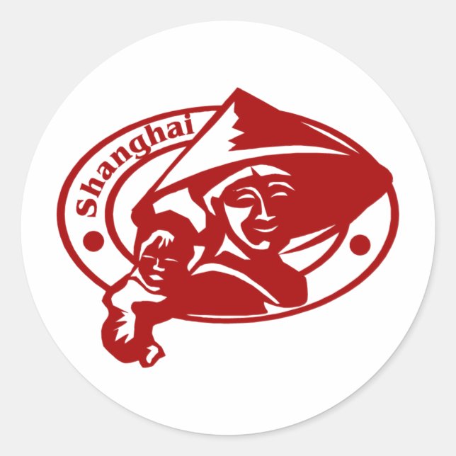 Sticker Rond Shanghai (Devant)