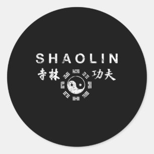 Sticker Rond Shaolin Kung Fu Arts martiaux chinois