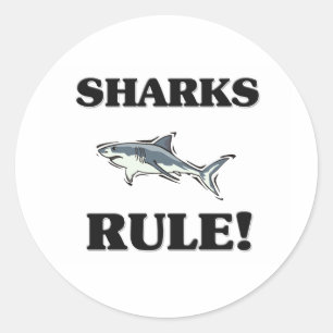 Sticker Rond SHARKS Rule !