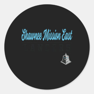 Sticker Rond Shawnee Mission East High School Lancers