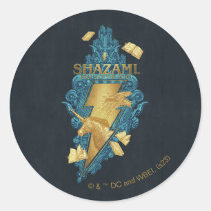Sticker Rond SHAZAM ! Furie des dieux   Le royaume des dieux Lo