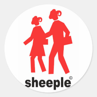 Sticker Rond Sheeple