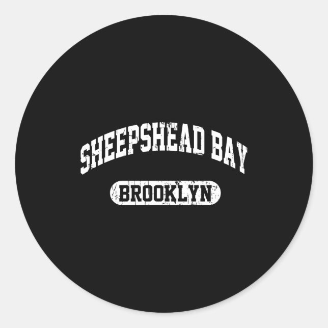 Sticker Rond Sheepshead Bay Brooklyn _1  (Devant)