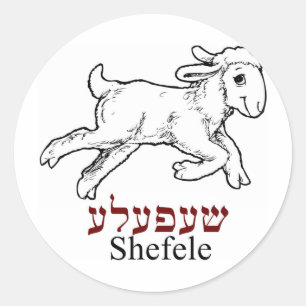 Sticker Rond Shefeleh-petit agneau