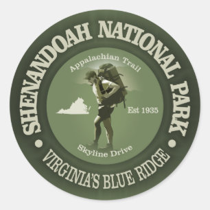 Sticker Rond Shenandoah NP