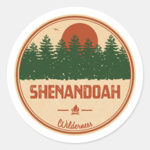 Sticker Rond Shenandoah Wilderness Virginie