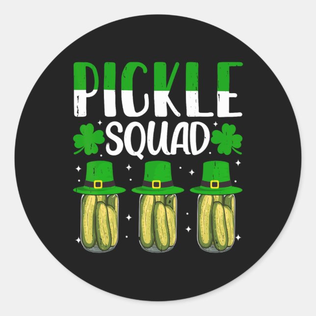 Sticker Rond Shenanigans Picksquad Jour de la Saint Patrick cor (Devant)