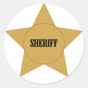 Sticker Rond Sheriff