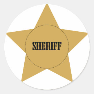 Sticker Rond Sheriff