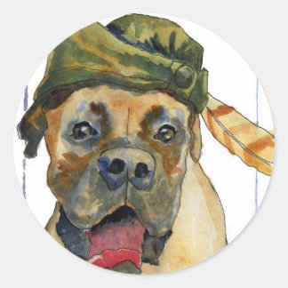 Sticker Rond Sherwood Boxer