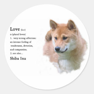 Sticker Rond Shiba Inu