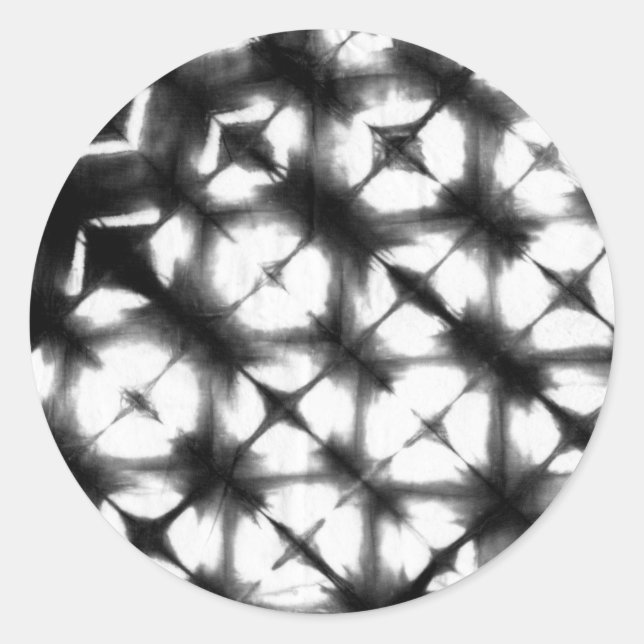 Sticker Rond Shibori I graphique (Devant)
