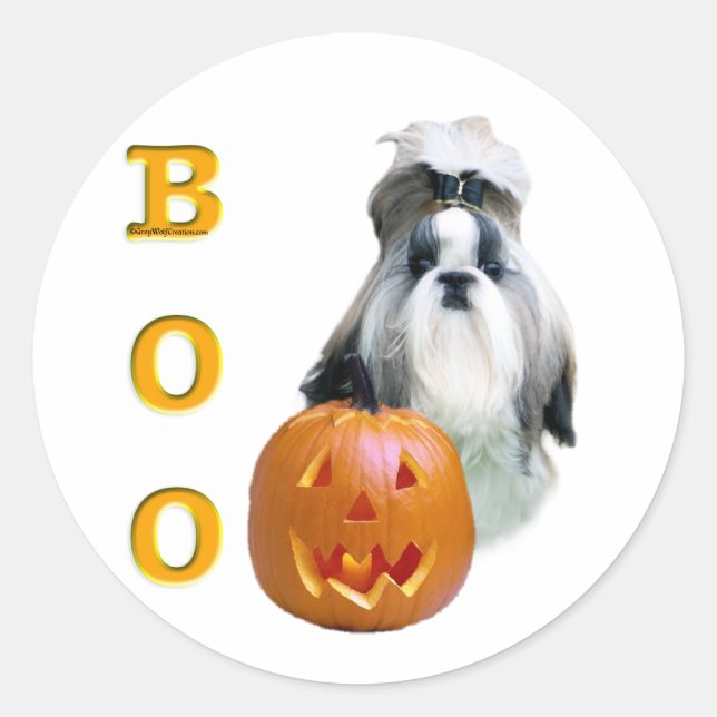 Sticker Rond Shih Tzu Boo (Devant)