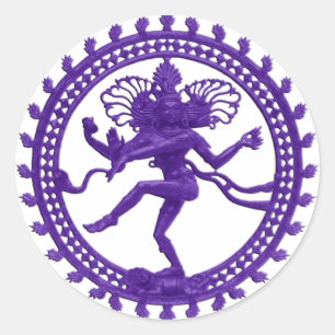 Sticker Rond Shiva, la danseuse cosmique