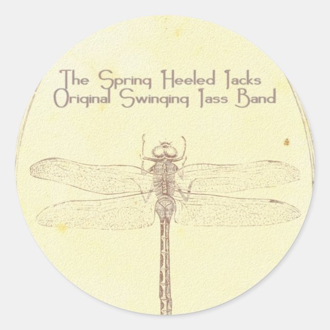 Sticker Rond SHJ 2010 : Feuille d'autocollant de libellules (Devant)