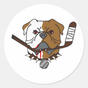 Sticker Rond SHORESY Bulldogs de Sudbury