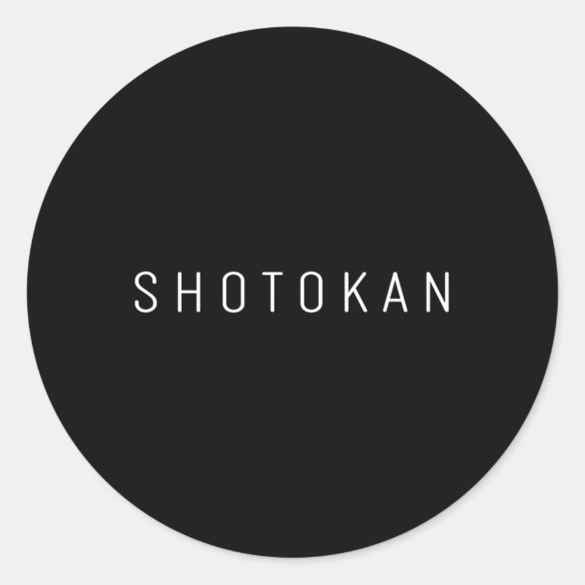 Sticker Rond Shotokan Karate Uniforme Karate Outfit (Devant)