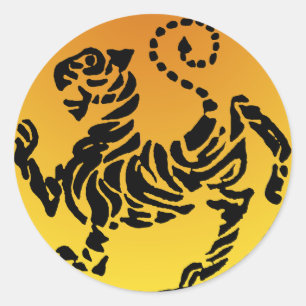 Sticker Rond Shotokan Tiger