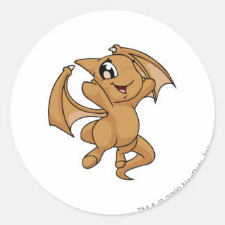 Sticker Rond Shoyru Brown