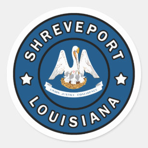 Sticker Rond Shreveport Louisiane