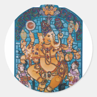 Sticker Rond Shri Ganesh