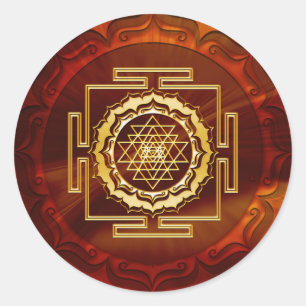 Sticker Rond Shri Yantra