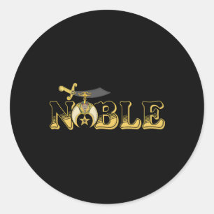 Sticker Rond Shriner Noble